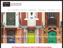 Tablet Screenshot of lizsellinghomes.com